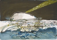 Seascape with comet, circa 1970