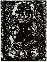 A Lady-doll - a Christmas card block...