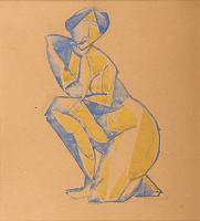 Nude on one Knee