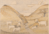 Pastoral scene with sheep / homage...