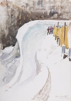 Bob sleigh run, 1947