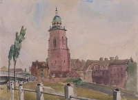 Church with domed-spire