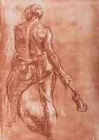 Man with Nude Torso holds...