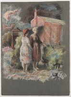 Women chatting in garden