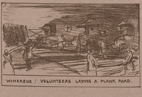 Wimereux: Volunteers Laying a Plank...