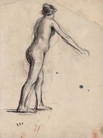 Standing female nude