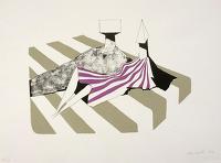 Seated Figures on Stripes II, 1972