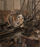 Man at a lathe