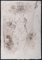 Three quarter lenght female nude