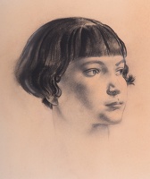 Three-quarter Profile Portrait of a...