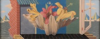 Yellow and Pink Lilies on a window...