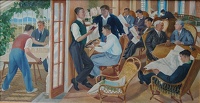 Table tennis; the common room