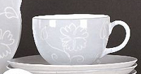 A cup and saucer and a plate from...