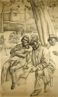 Study for Right Hand Side of Hyde...