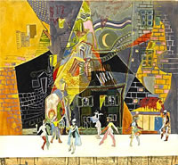 Figures on a Stage, circa 1950