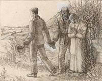 The Departure - Design for an Etching