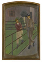 A conversation, circa 1930