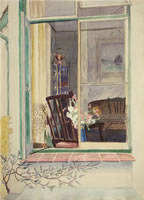 Interior View through a window