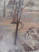 Trees in a park, circa 1920