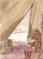 Inside tent White Horse Hill...