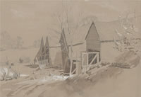 Chicken roosts, c.1940