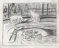 Polar Bears at the Zoo, c.1920
