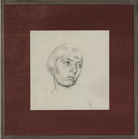 Portrait of a girl looking to the right