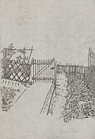 The front garden at Oak Cottage