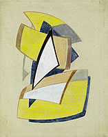 Abstract forms in yellow