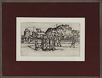 Children standing in a field near...