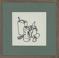 Paint pots and white spirit