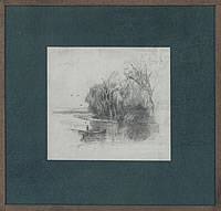Boat in a pond