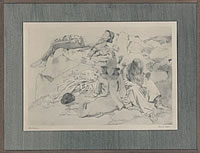 After bathing, 1913