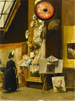 La visite de l'atelier de l'artiste