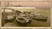 Pilchard Boats, Cornwall, November 1922