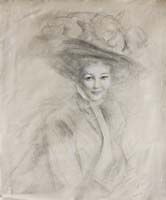 Portrait of a woman in a full...
