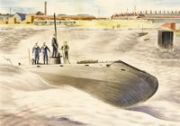 Launching of the Holland Submarine...