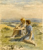 Resting, colour study 1931
