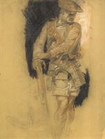 Man with Crossbow (D1588) circa 1927