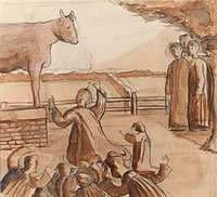 Moses and the Brazen Calf, 1911