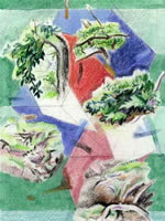 Landscape with tree, circa 1920